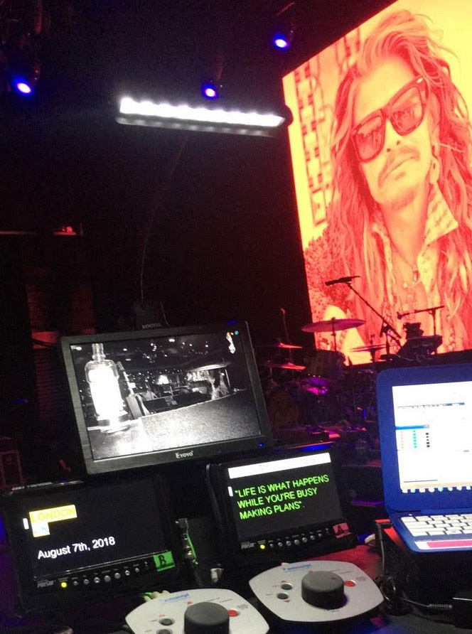 Stephen Tyler at gig